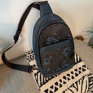 Floral Coach crossbody bag